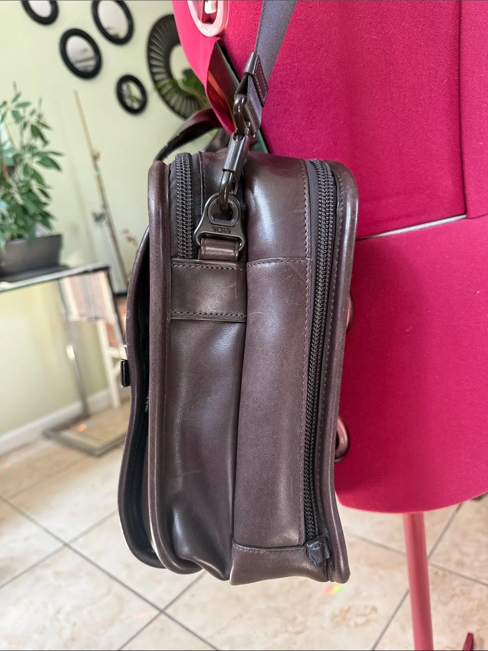 Tumi alpha leather